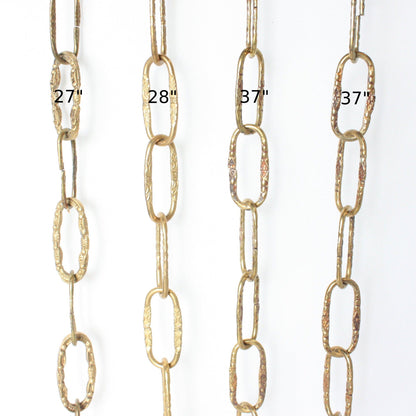 Box of Patterned Brass Plated Spanish Iron Chain, Over 13" (Box of 22)