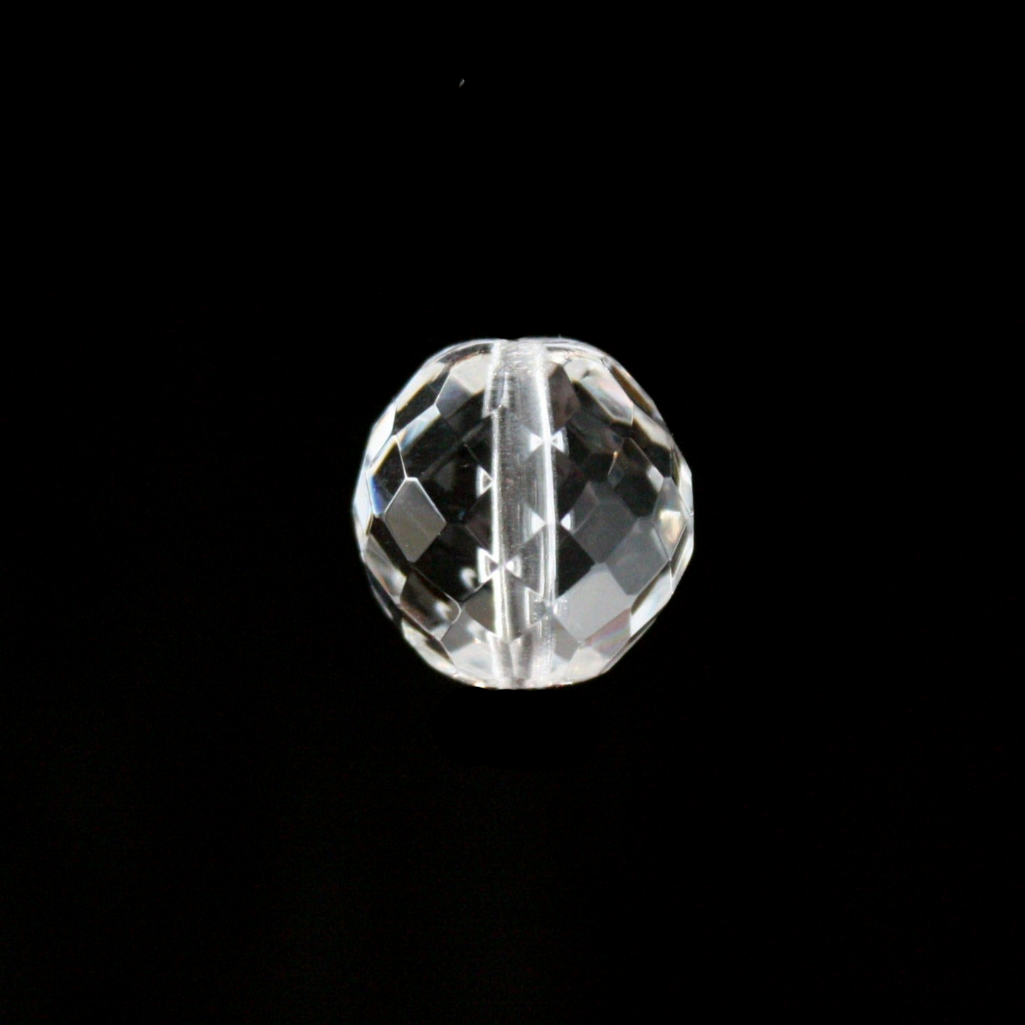 Czech Crystal Highly Faceted Round Bead