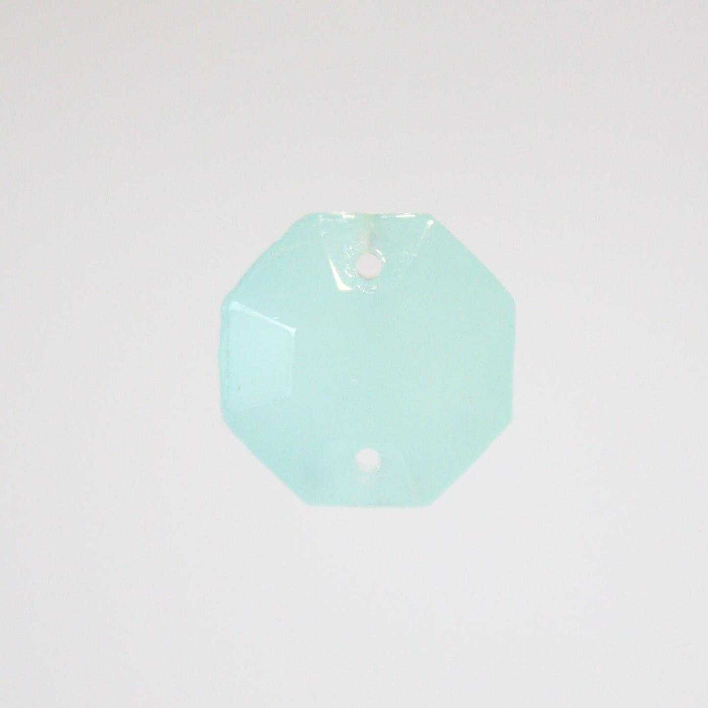 16mm 2-Hole Pressed Octagon, Seafoam