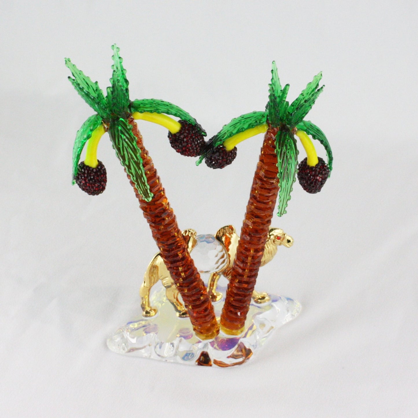 Crystal Camel w/ Palms by Asfour® Crystal