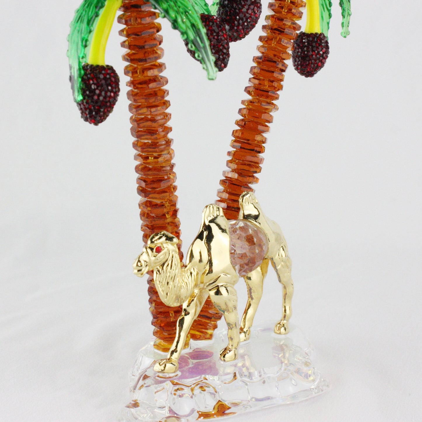 Crystal Camel w/ Palms by Asfour® Crystal