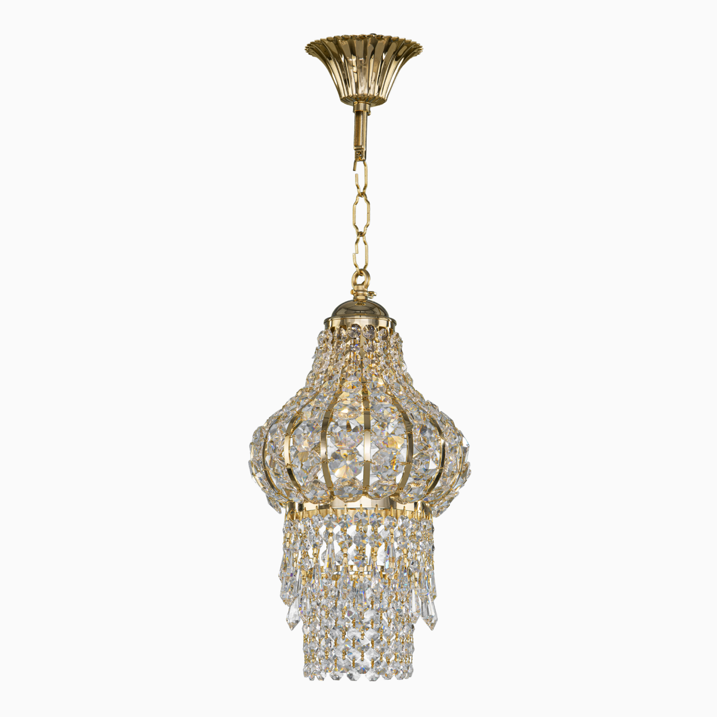 Empire 1-Light Gold Basket Pendant by Asfour®