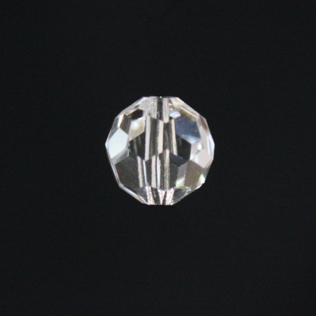 Preciosa® Clear Faceted Round Bead