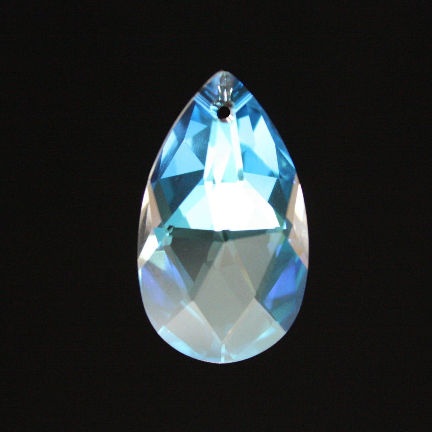 SWAROVSKI SPECTRA® <br> 28mm Blue AB Full Cut Teardrop