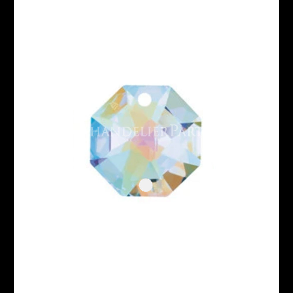 SWAROVSKI® STRASS <br>Aurora Borealis 2-Hole Octagon