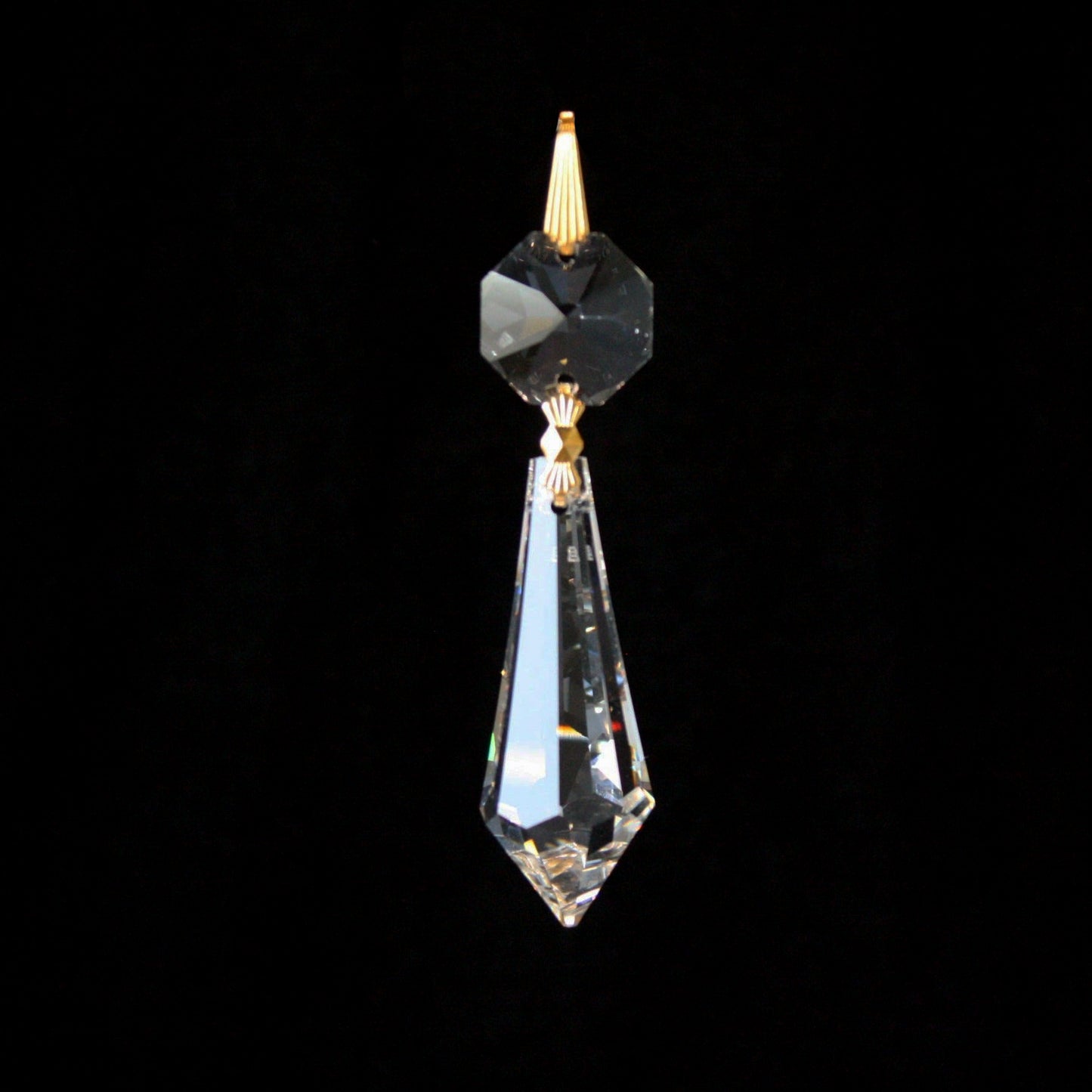 SWAROVSKI STRASS®<br>38mm Crystal Plug Drop w/ Top Bead