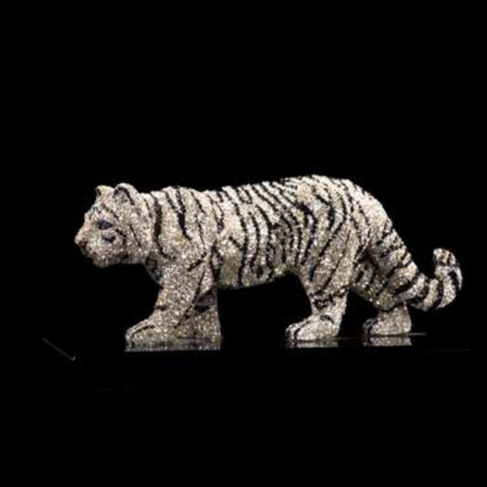 White Tiger Figurine by Asfour® Crystal