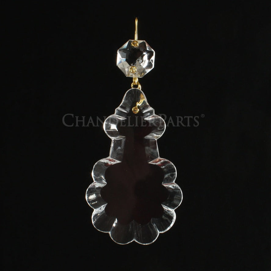 Czech Crystal Pendalogue w/ Top Bead