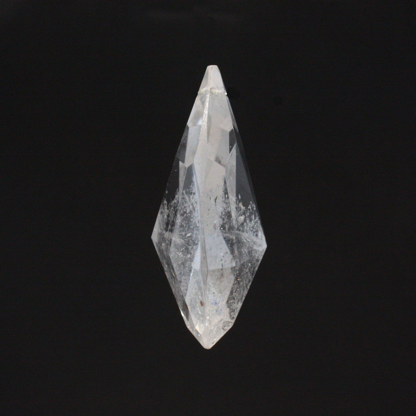 2" Rock Crystal Full Cut Teardrop