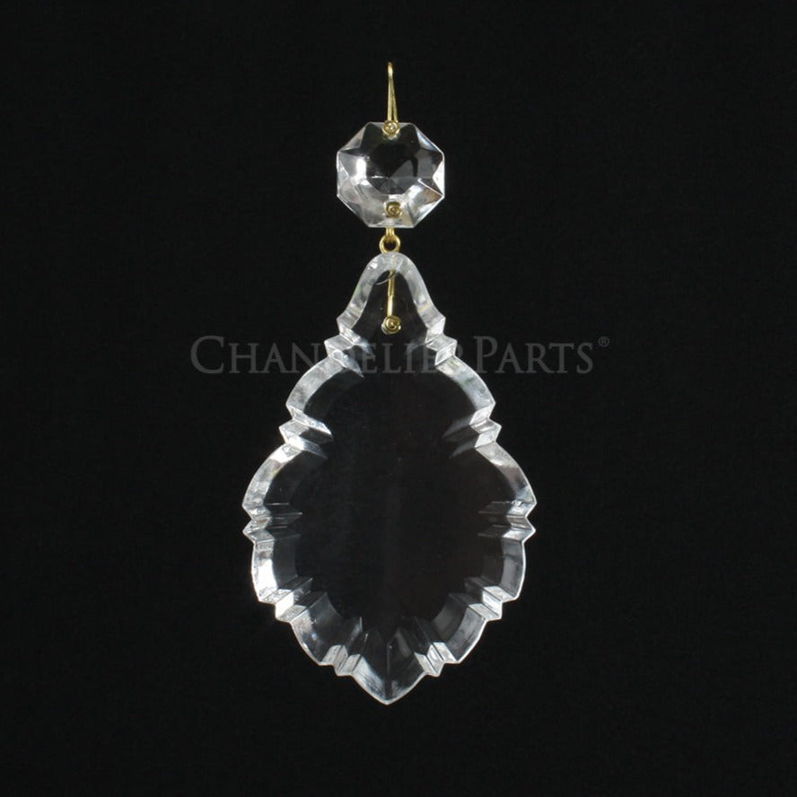 Czech Crystal Pendalogue w/ Top Bead