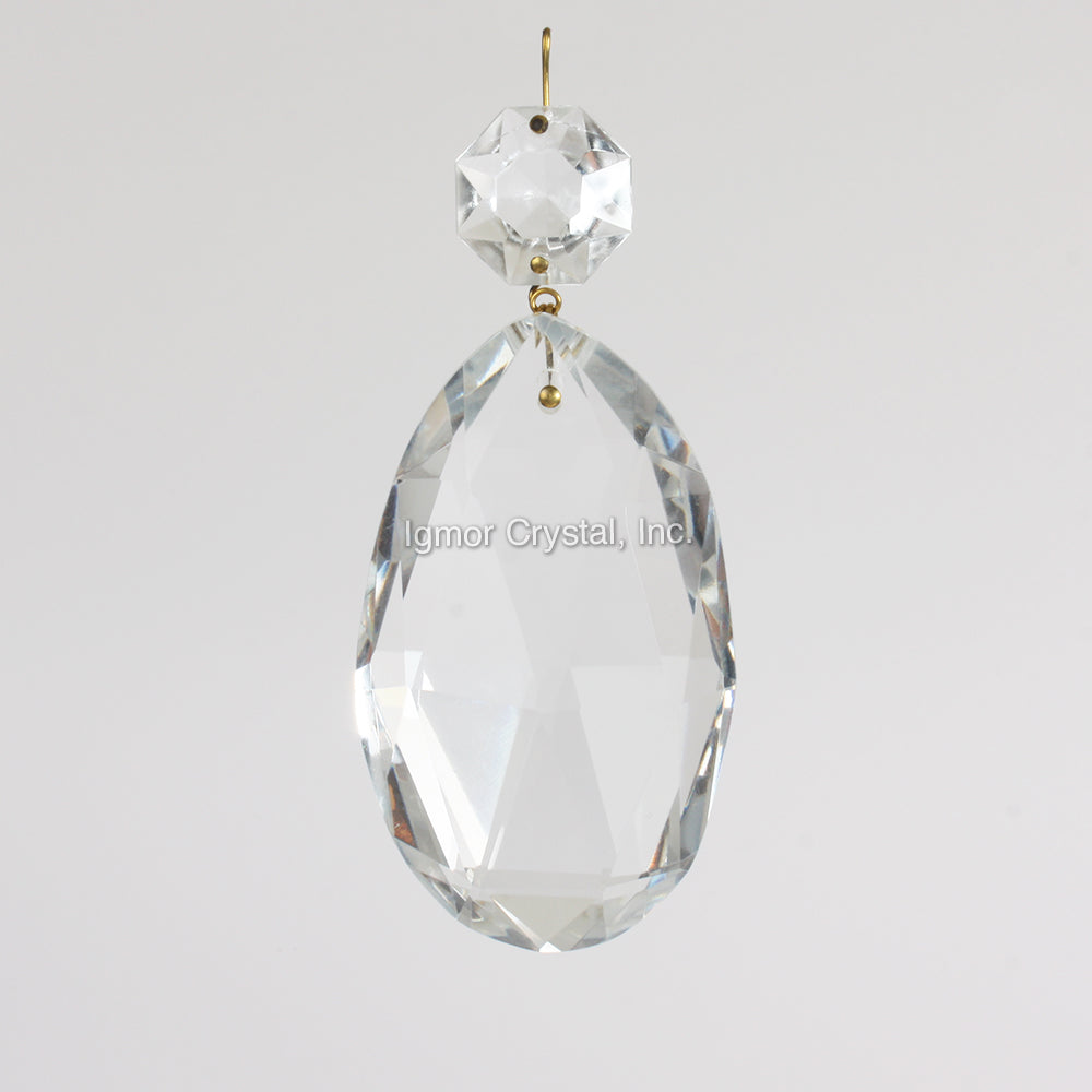 3" Czech Teardrop w/ Top Bead