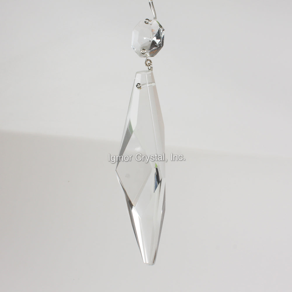 4-1/2" Czech Prism w/ Top Bead