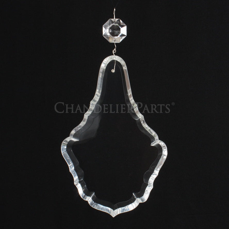 Czech 7" Crystal Pendalogue w/ Top Bead