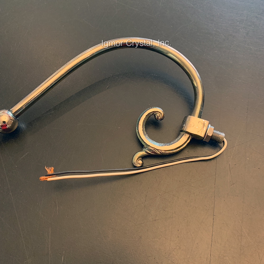 18" Candelabra Chandelier Arm