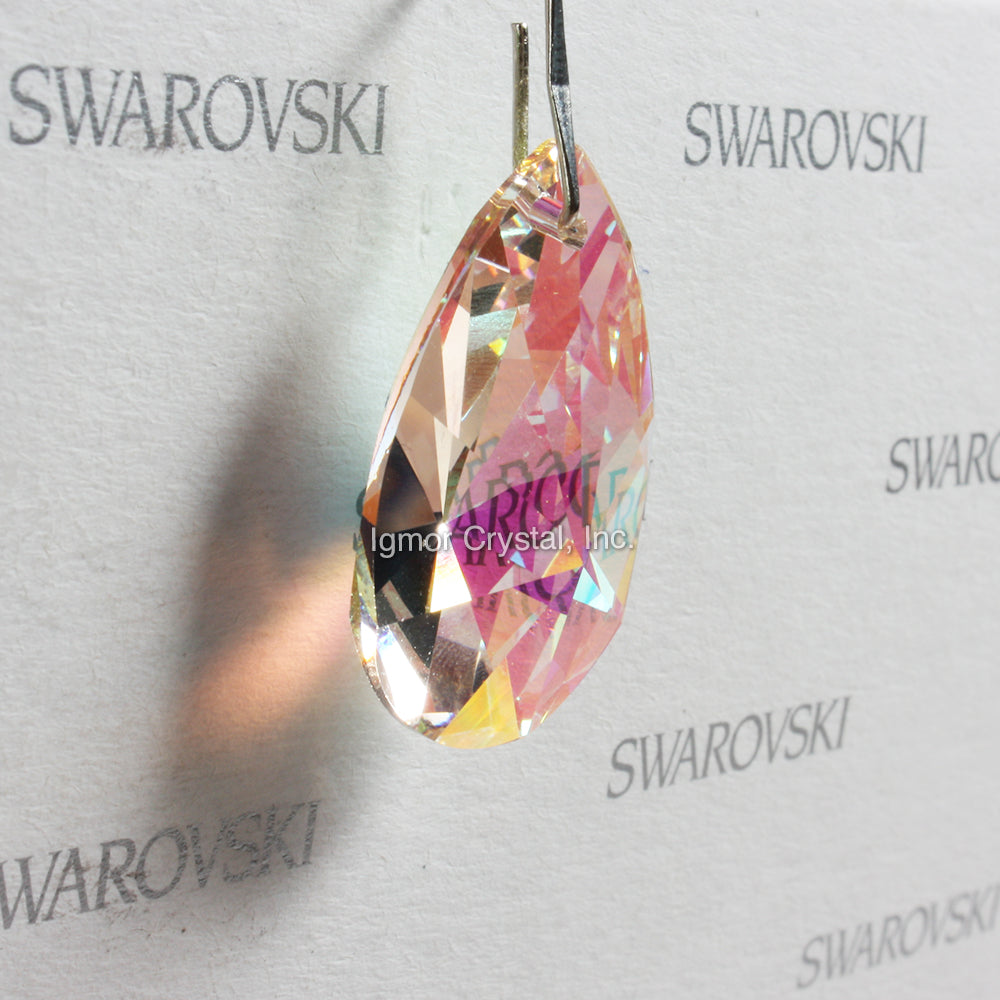 SWAROVSKI® STRASS <br>28mm Blue AB Radiant Cut Pear Prism (No Logo)