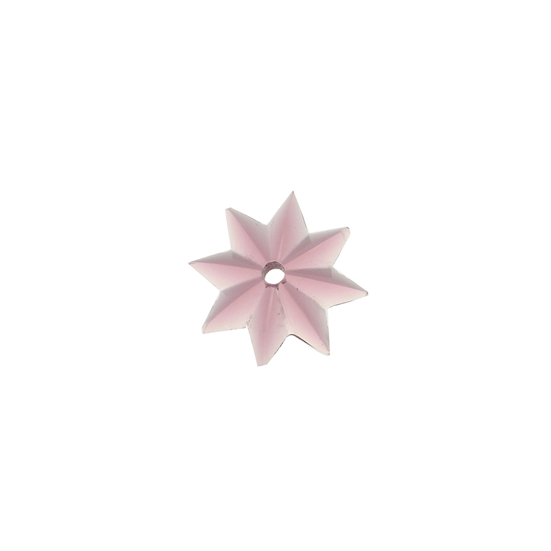 Colored Crystal Star w/ Center Hole
