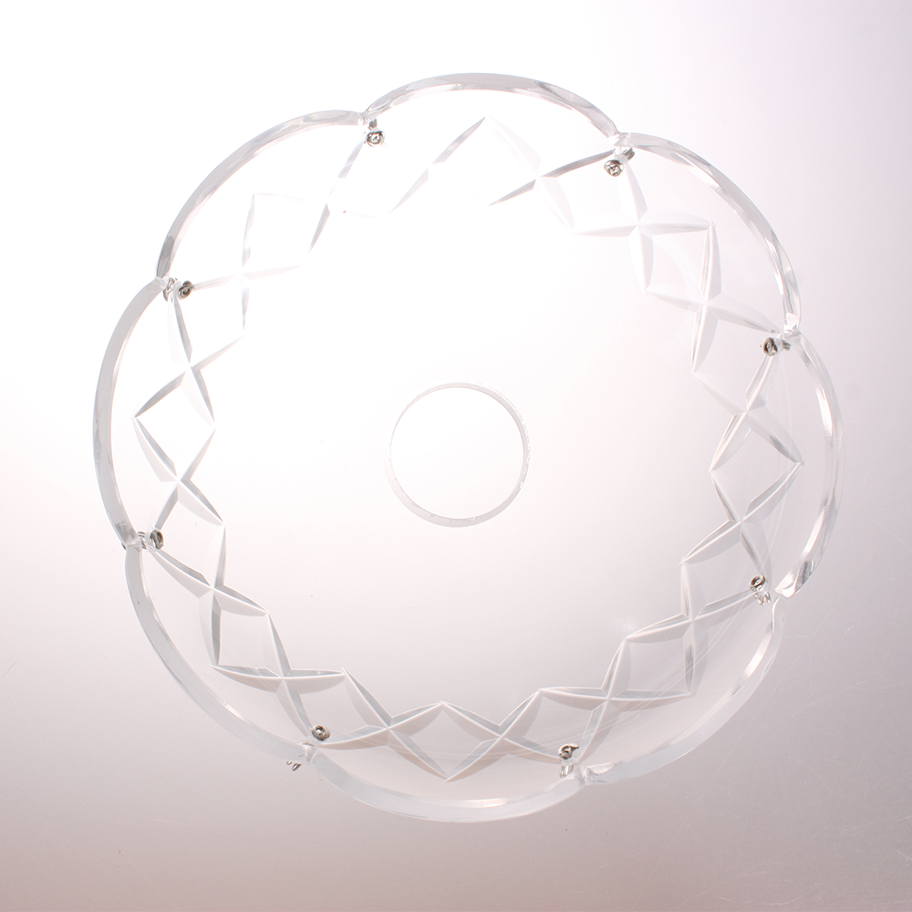 3" 5 Pin Criss-Cross Czech Crystal Bobeche