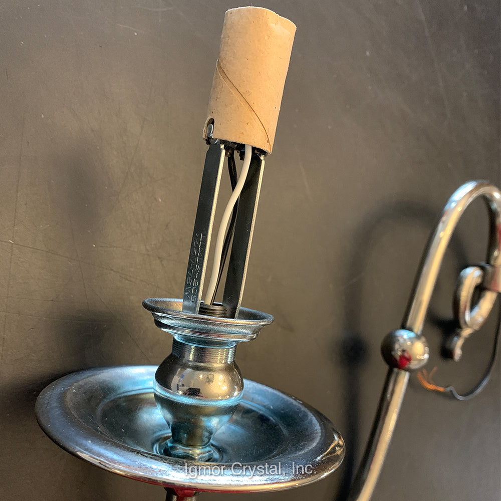 10" Metal Candelabra Chandelier Arm