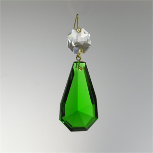 2'' Colored Cut Coffin w/ Clear Top Bead