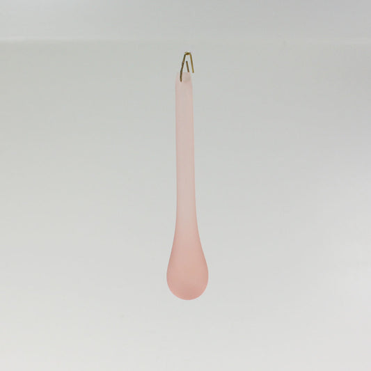 4" Frosted Pink Raindrop