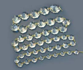 Clear 32mm-14mm Graduated Octagon Chain