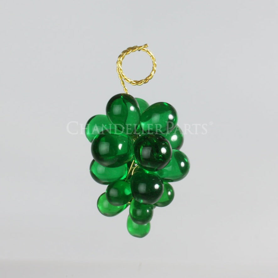 19 Crystal Grape Cluster w/ Gold Wire <br> (8 colors)