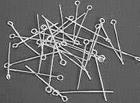 Chrome open eye pins.