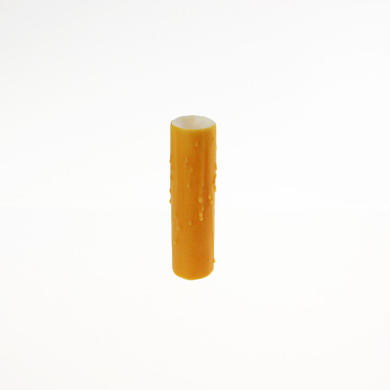 Honey Beeswax Candle Cover w/ Drip, Medium Base