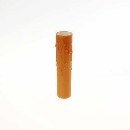 Honey Beeswax Candle Cover w/ Drip, Medium Base