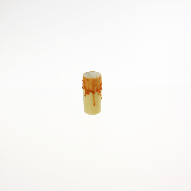 Palomino Beeswax Candle Cover w/ Drip, Medium Base