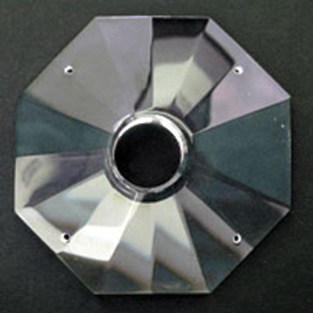 ASFOUR® Crystal<br>4" 4 Pin Clear 8-Sided Bobeche (Blemished)