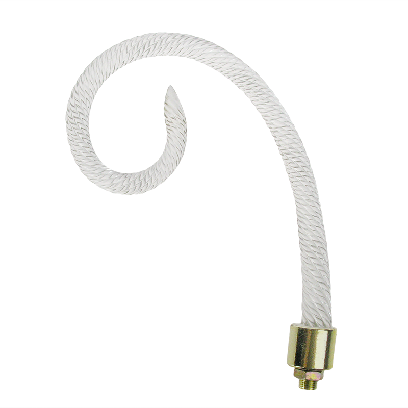 Rope Scroll Arm, Brass Ferrule