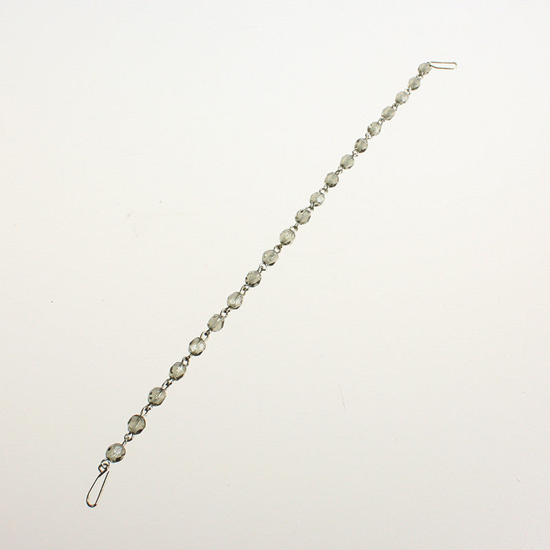 6mm Bead Linkage, Smoke (2 sizes)