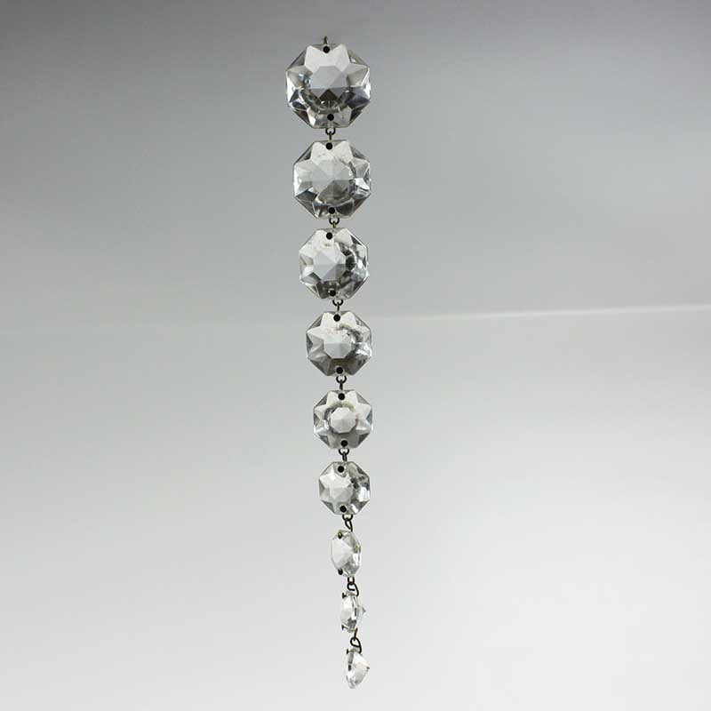 Clear 32mm-14mm Graduated Octagon Chain