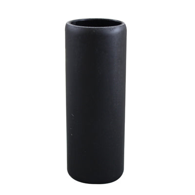 Black Smooth Resin Candle Cover, Medium Base