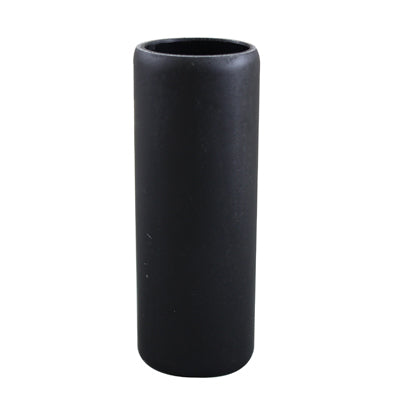 Black Smooth Resin Candle Cover, Medium Base