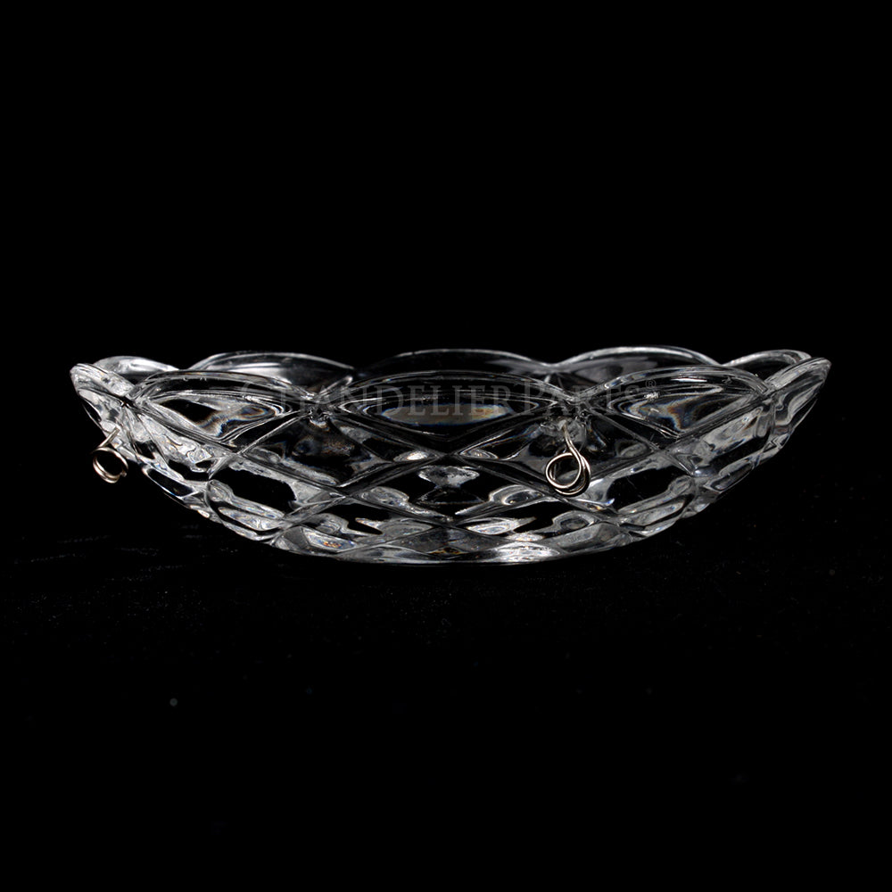 4" 4 Pin Criss-Cross Pressed Bobeche