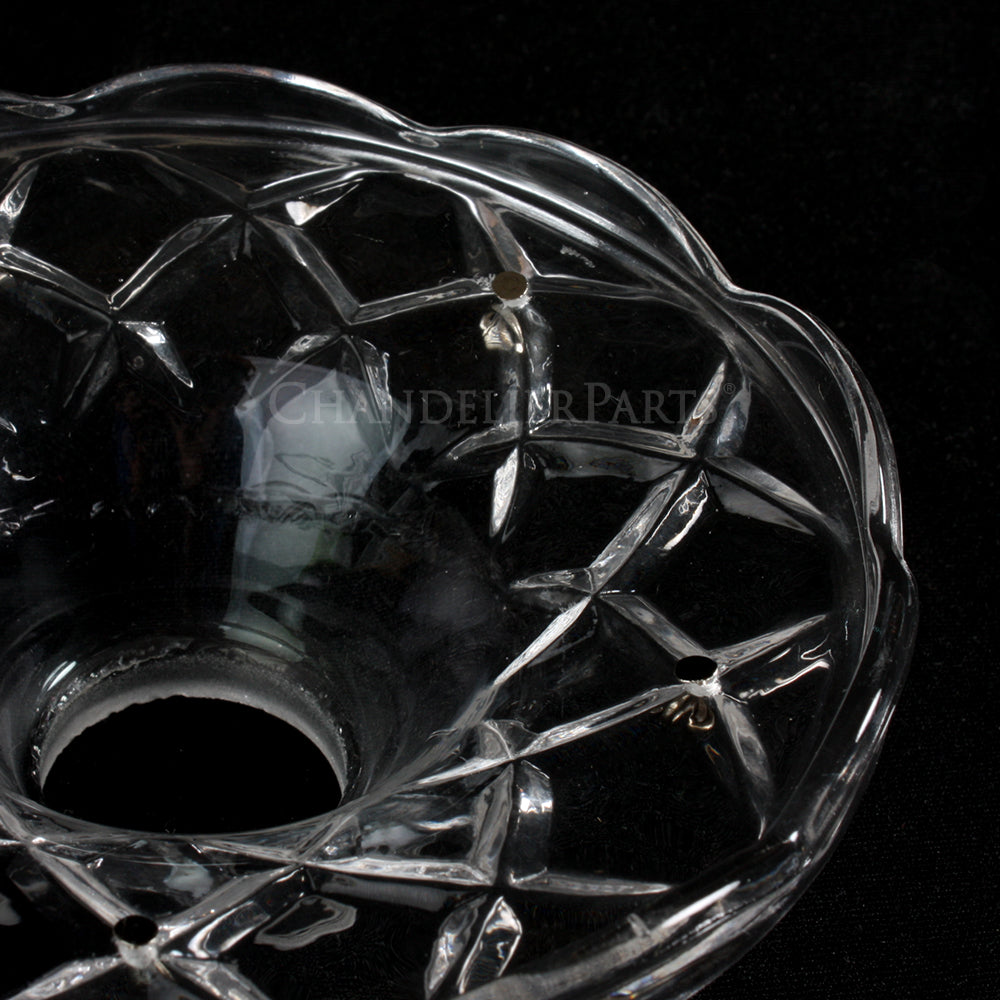 4-1/4" 5 Pin Pressed Bobeche (Blemished)