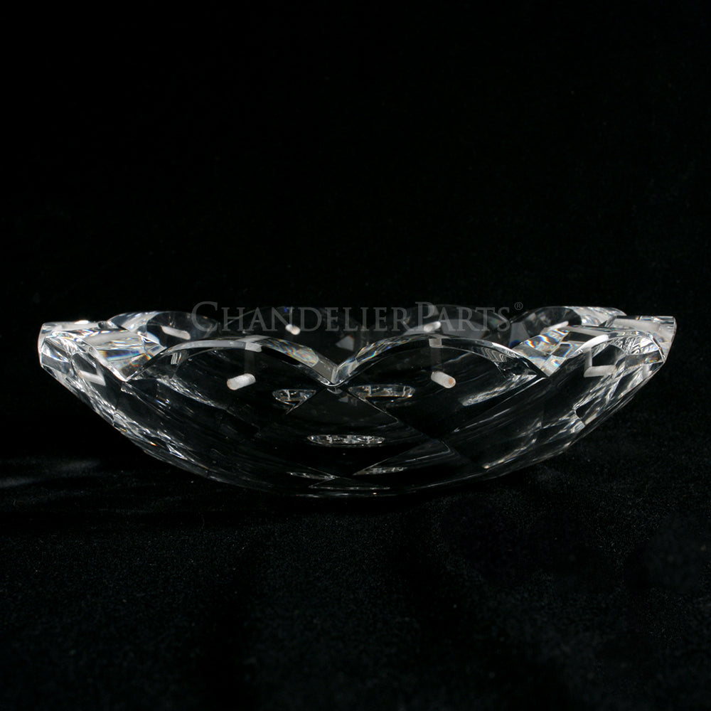 Extra Heavy Faceted Bobeche, Scalloped Edge