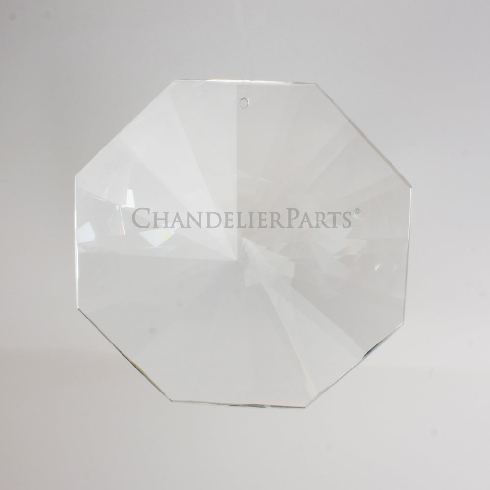 100mm Crystal Highly Radiant Cut 1-Hole Octagon