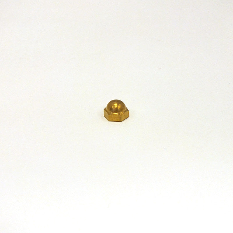 9/32" Solid Brass Hexagon Capnut, Tap 8/32 F