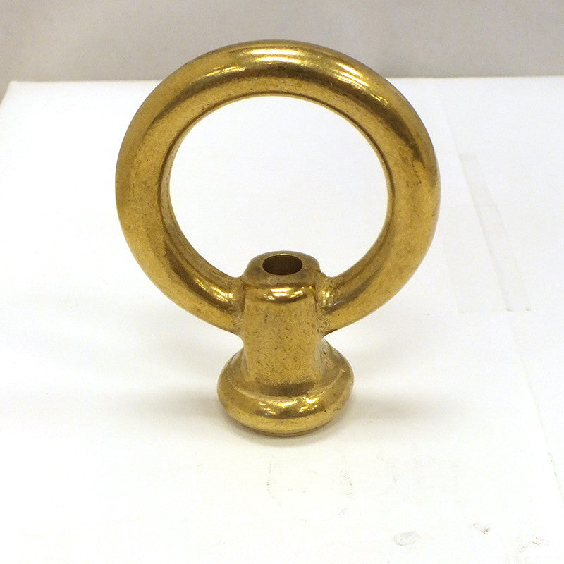 3-1/2" Large Heavy Cast Brass Loop w/ 1/8 IP Wireway