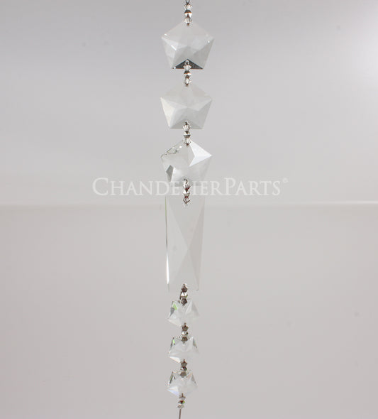 9" Graduated Clear Basket Chain