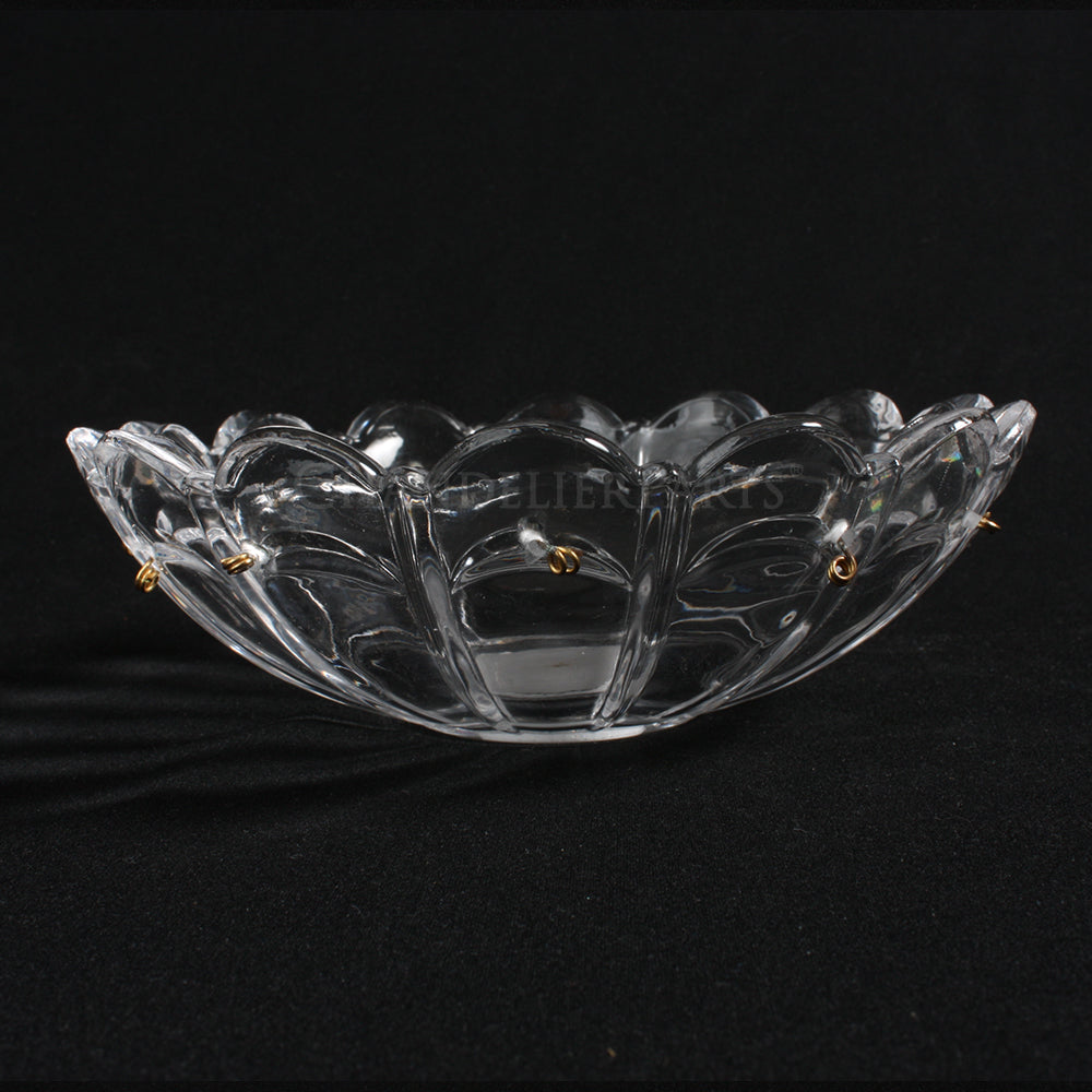 6" 12 Pin Pressed Bobeche