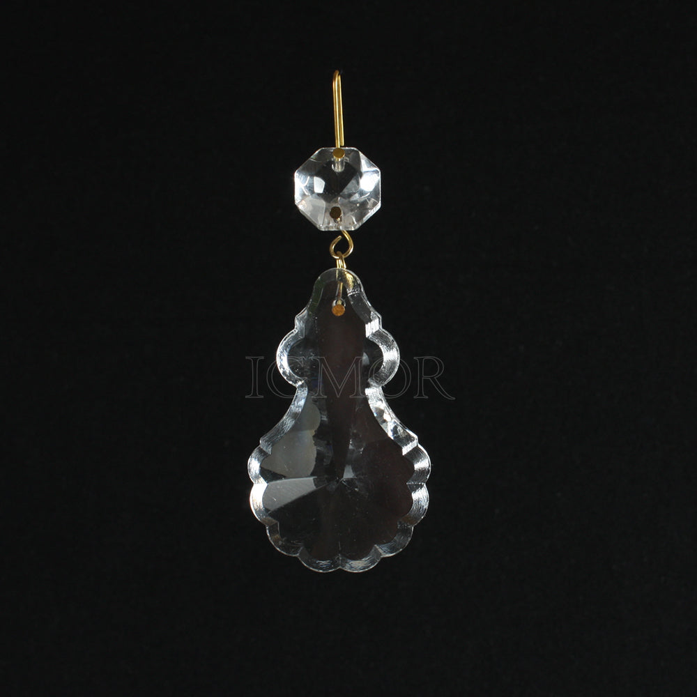 Radiant Cut French Pendalogue w/ Top Bead