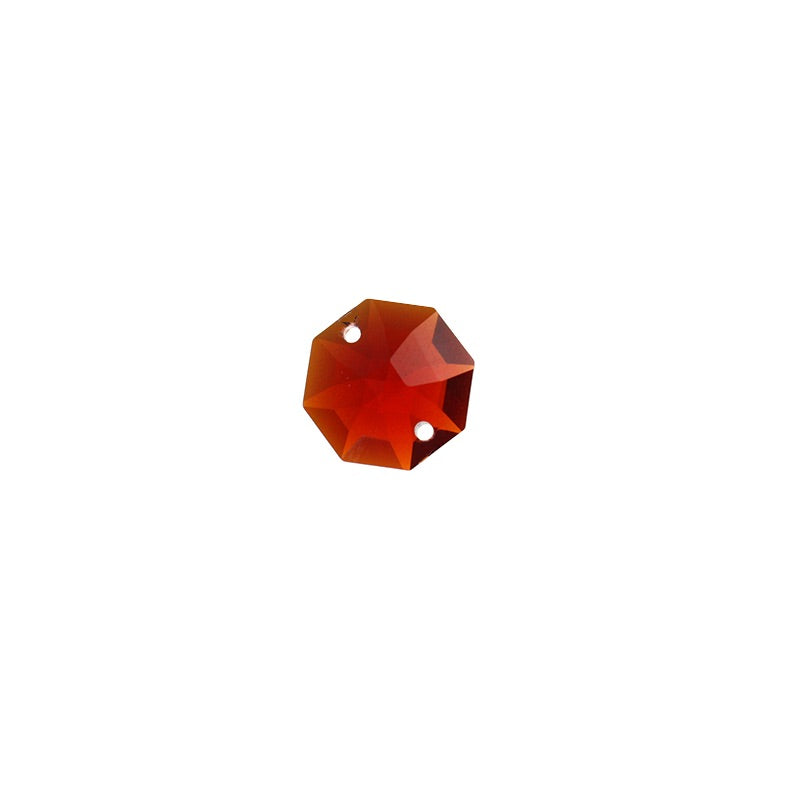 SWAROVSKI® STRASS 8116-14MM 2-Hole Octagon *BORDEAUX/TEAK* (50PCS)