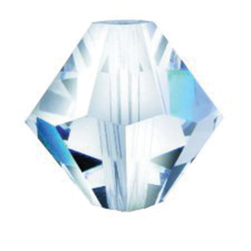SWAROVSKI STRASS®<BR>Crystal Center Hole Bicone Bead