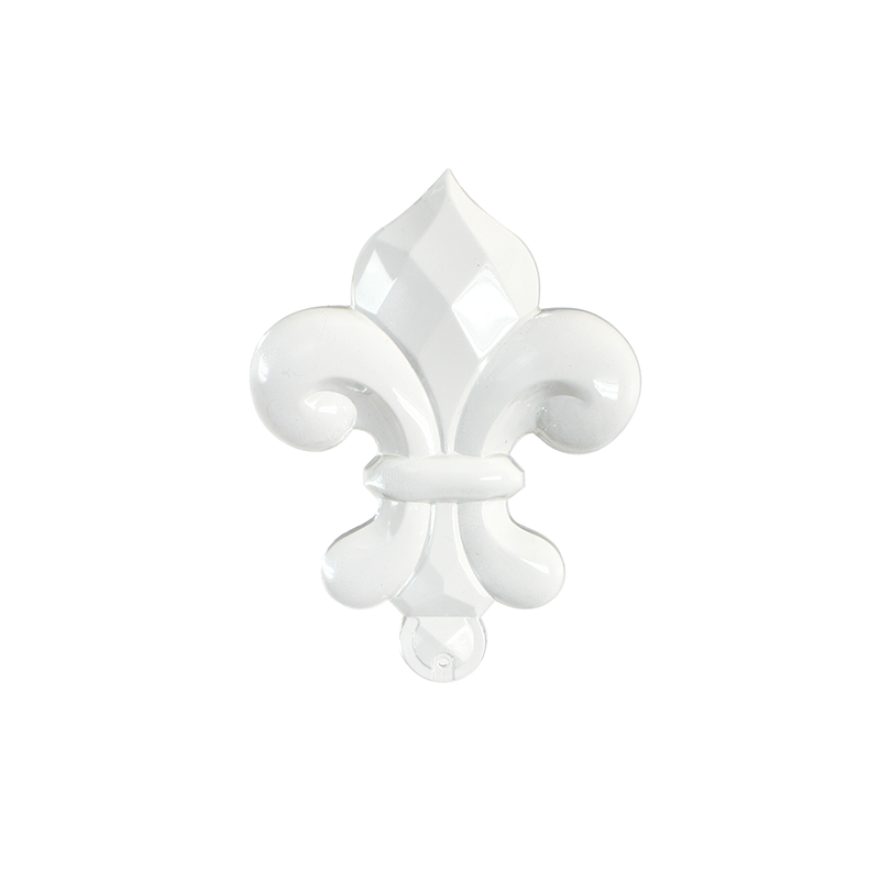 90mm West German Crystal Fleur-De-Lis Pendalogue