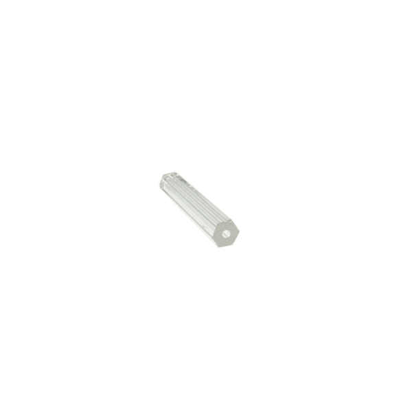West German Glass Tube Bead with center Hole (Pack of 25)