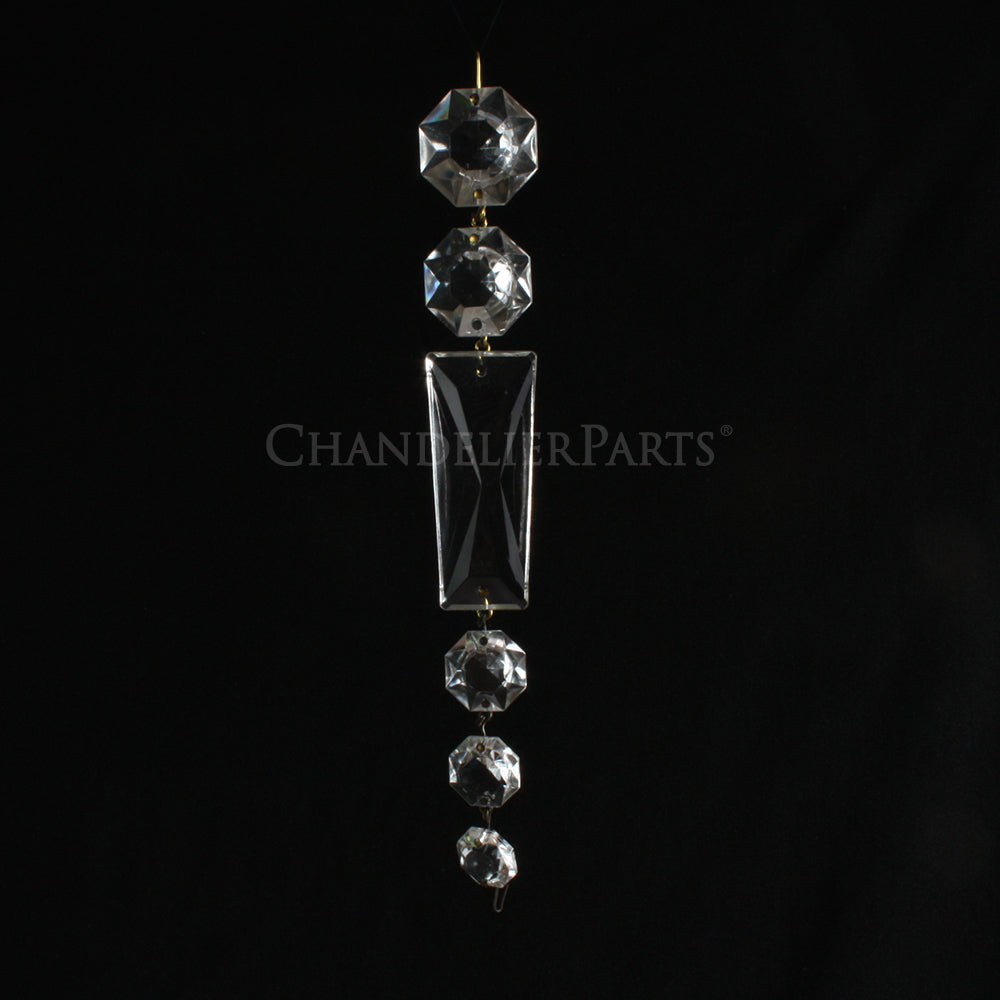 Clear Italian Graduated Basket Chains